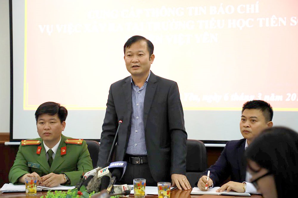 Ông Nguyễn Đại Lượng - Phó Chủ tịch UBND huyện Việt Yên thông tin về vụ việc.