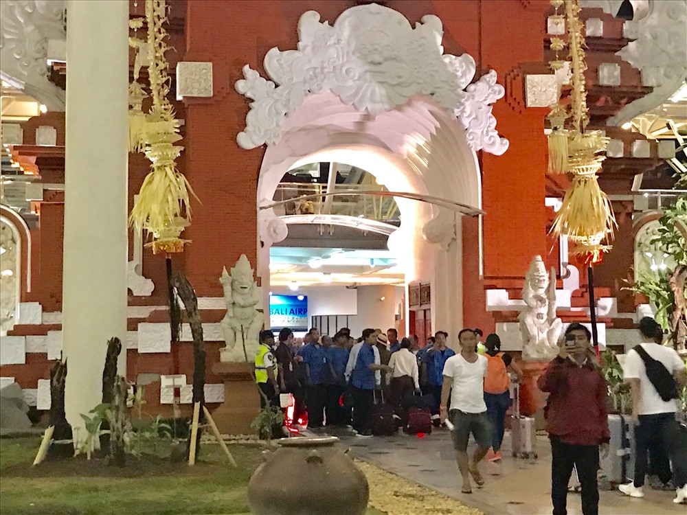 Cổng vào sân bay quốc tế Ngurah Rai của Bali (Indonesia). Ảnh: H.V.M