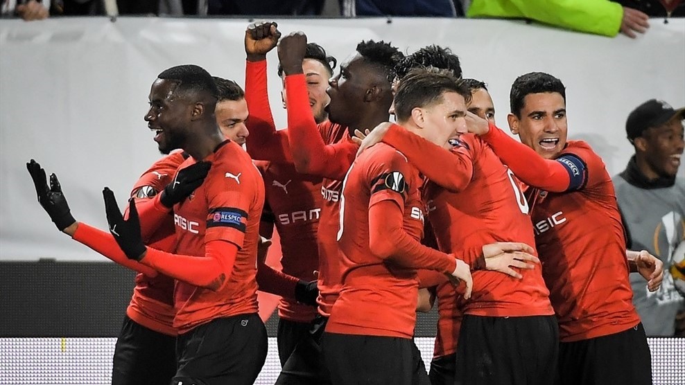 Rennes xứng đáng với thắng lợi này trước Arsenal. Ảnh: UEFA