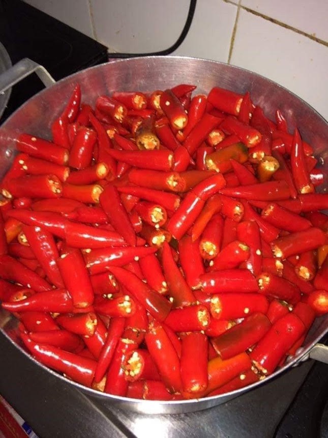 Loại tương ớt này được làm bằng ớt tươi, không chất bảo quản. Ảnh Nguyễn Thị Trang ( Người bán)  
