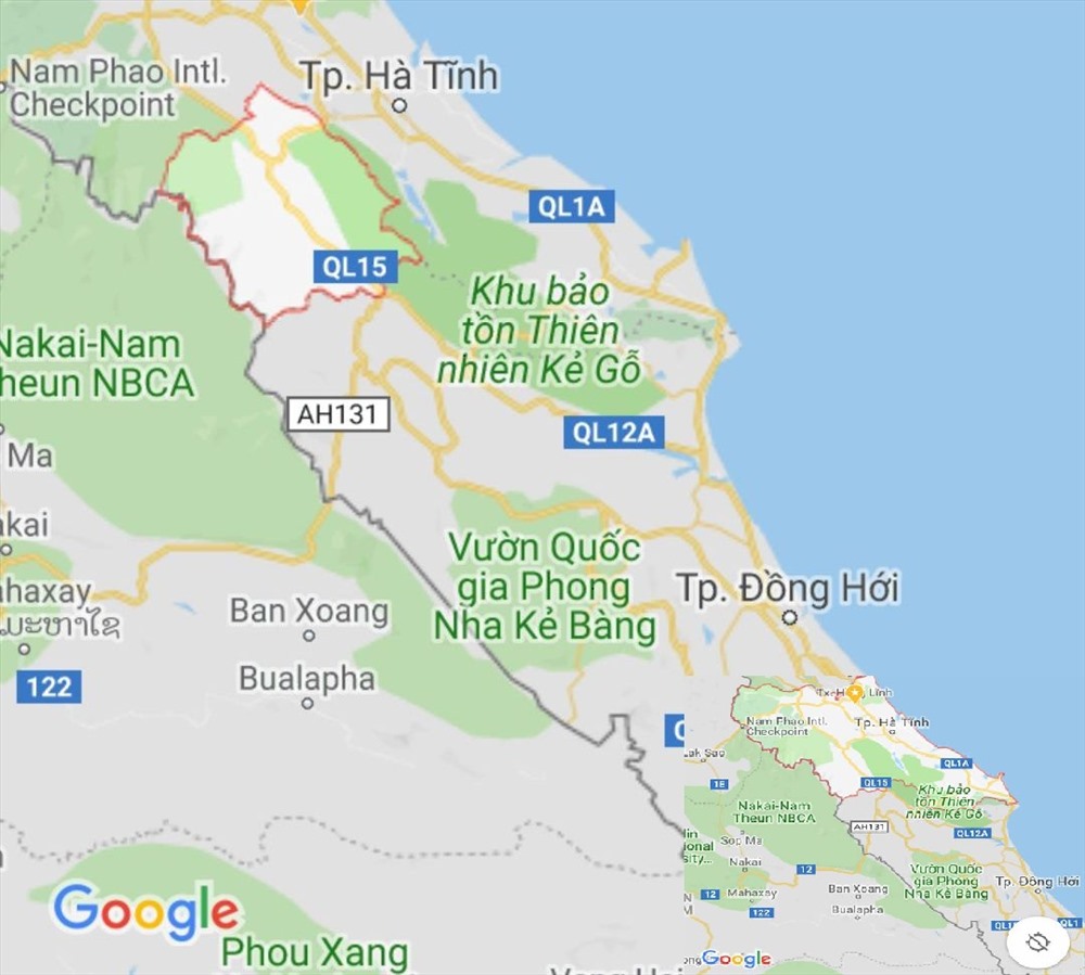 Huyện Hương Khê nơi xẩy ra sự việc - Ảnh: Google