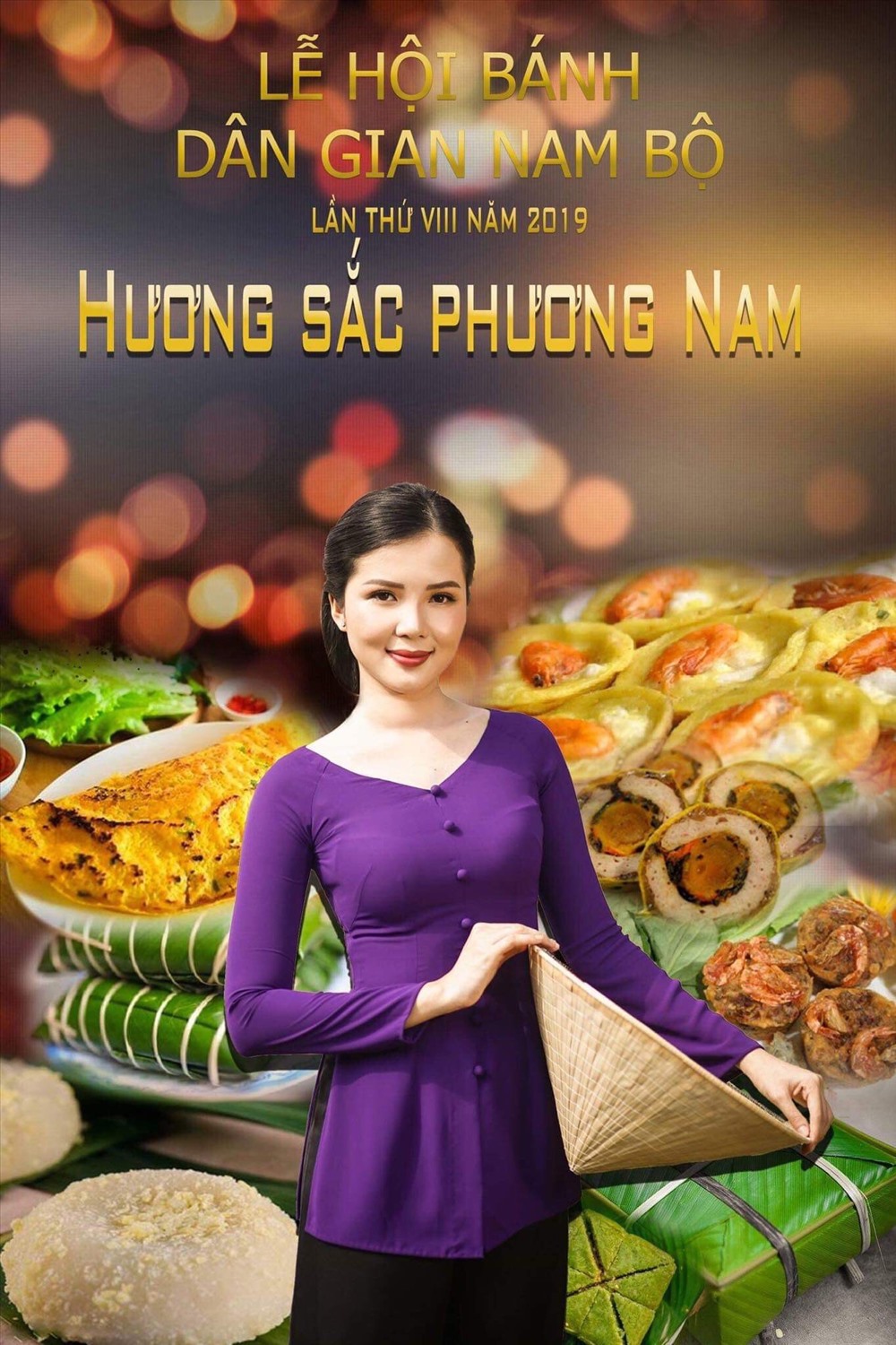 Lễ hội bánh dân gian Nam Bộ lần thứ 8 diễn ra tại Cần Thơ là lễ hội quy tụ trên 220 gian hàng trưng bày hàng trăm loại bánh dân gian Nam bộ. 