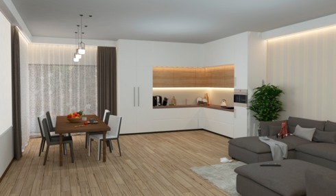 Lắp đặt tủ âm tường sẽ khiến bạn có cảm giác căn bếp dường như trong suốt hoặc chiếm rất ít không gian.