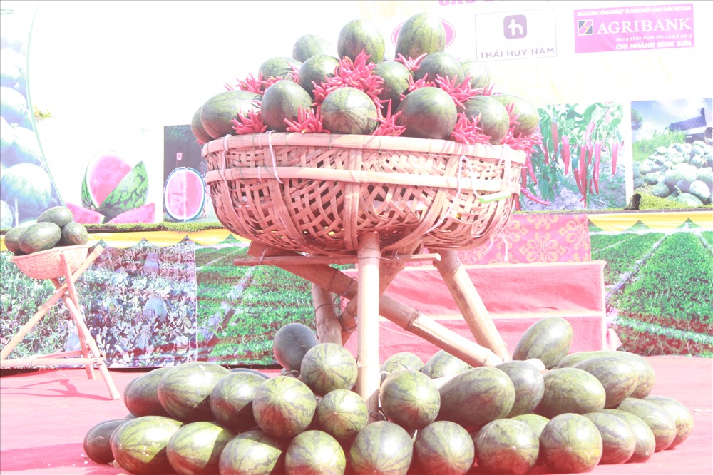 Biểu tượng của lễ hội dưa hấu 2019.