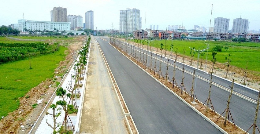 Ảnh thực tế tuyến đường XaLa Nguyễn Xiển chụp ngày 10.04.2019