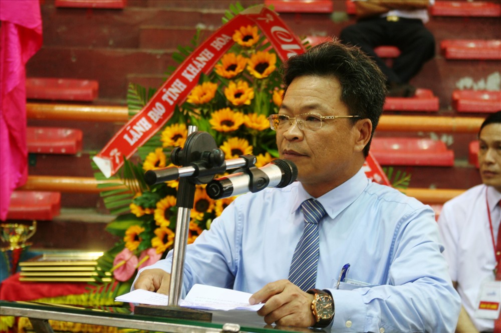 Ông Đặng Sỹ Mạnh, phó tổng giám đốc phụ trách điều hành Tổng Cty Đường sắt Việt Nam phát động triển khai các hoạt động thiết thực vì người lao động đến toàn thể các đơn vị trong ngành. Ảnh: P.L
