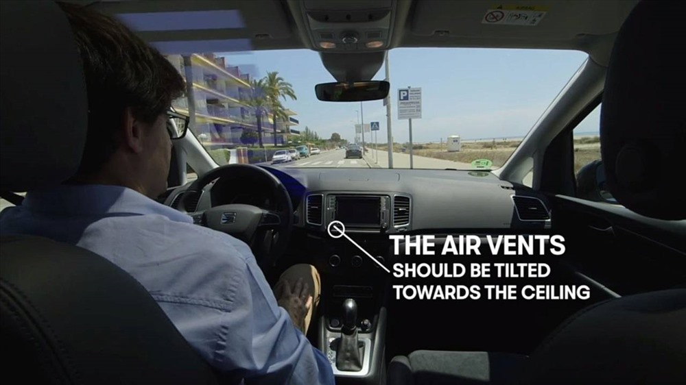 không khí nóng trên xe sẽ ảnh hưởng tới thời gian phản ứng của tài xế.  