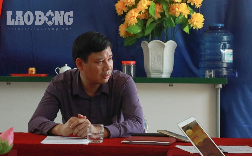 Ông Bùi Minh Tuân trưởng phòng giáo dục đào tạo Bảo Yên (Lào Cai). Ảnh: Phan Anh. 