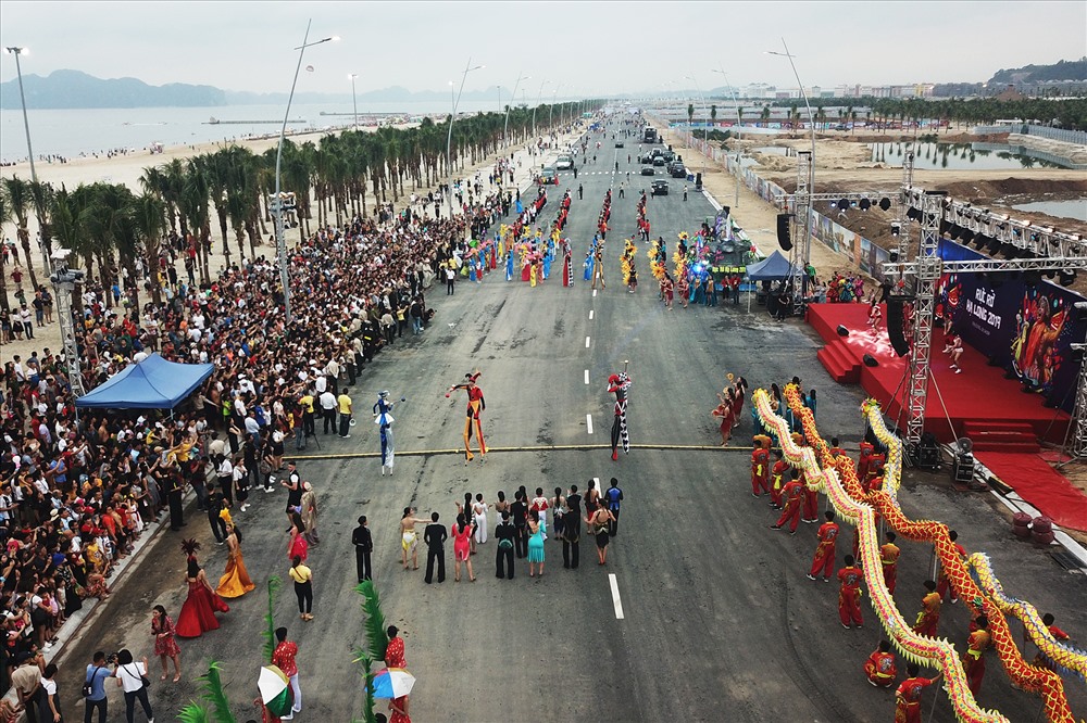 Nơi diễn ra lễ diễn diễu của Carnaval Hạ Long 2019. Ảnh: CTV