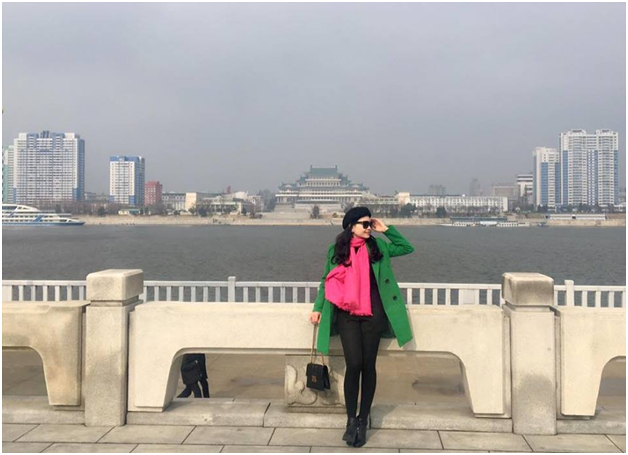Thành phố bên sông Đại Đồng thơ mộng. Bên kia là sông là Quảng trường Kim Nhật Thành. Ảnh: Lê Vân  