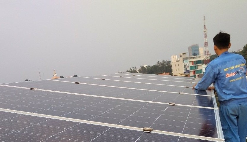 Một dự án điện mặt trời tại nhà dân ở Bình Dương
