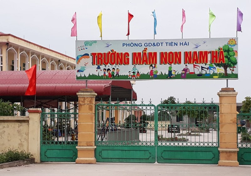 Trường mầm non Nam Hà, nơi bà Nguyễn Thị Thu Hường bị người dân tố cáo lừa đảo.