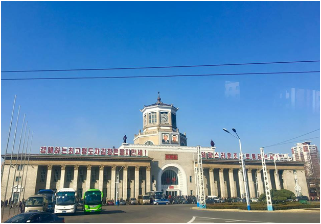 Ga xe điện Bình Nhưỡng. Ảnh: Nguyễn Văn Tố