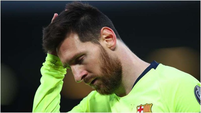 Messi và Barca nhận thất bại đau đớn tại bán kết Champions League. Ảnh Getty
