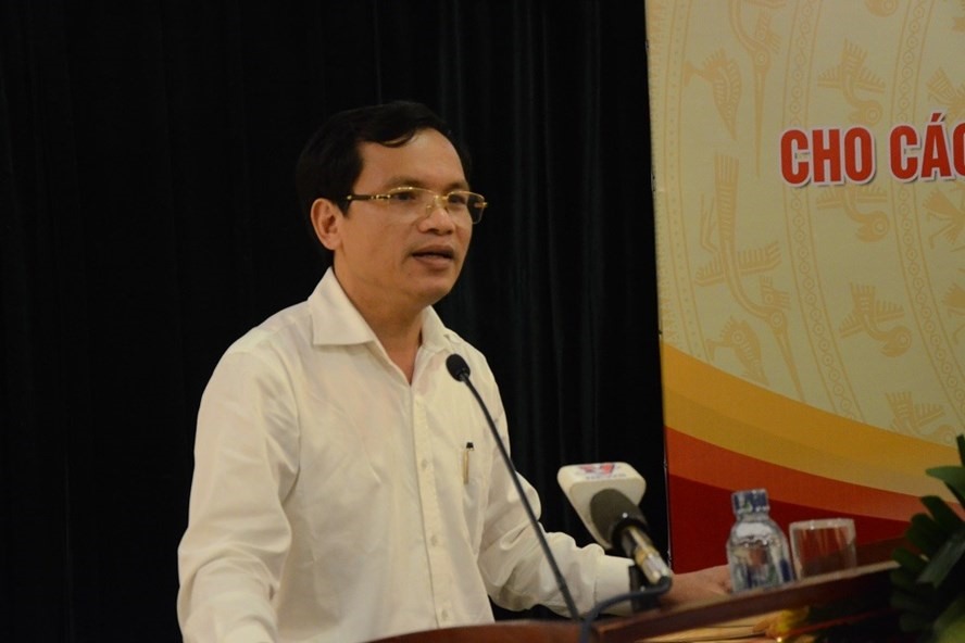 Ông Mai Văn Trinh - Cục trưởng Cục Quản lý Chất lượng thông tin những điểm mới trong thi THPT quốc gia 2019. Ảnh: Huyên Nguyễn 