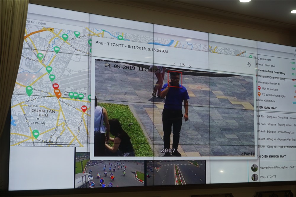Chỉ cần đối tượng theo dõi xuất hiện trên đường phố lập tức sẽ bị camera AI nhận diện.