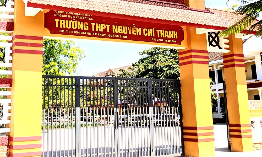 Trường THPT Nguyễn Chí Thanh - nơi 2 nữ sinh bị hành hung đang theo học.