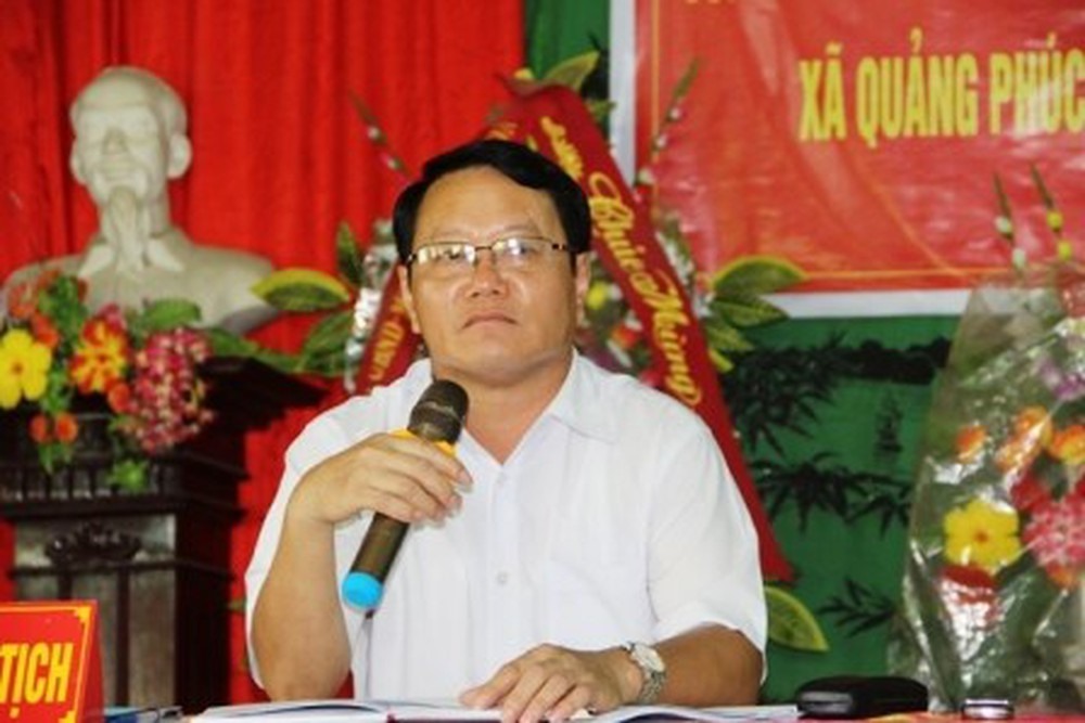 Ông Nguyễn Văn Chính - nguyên Bí thư Huyên uỷ, Chủ tịch HĐND huyện Quảng Xương. 