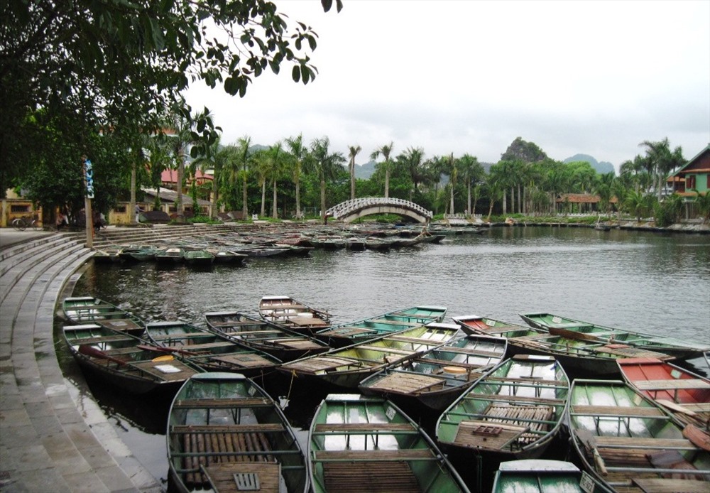 Bến thuyền Tam Cốc nơi diễn ra những hoạt động chính trong Tuần du lịch Ninh Bình năm 2019. Ảnh: NT