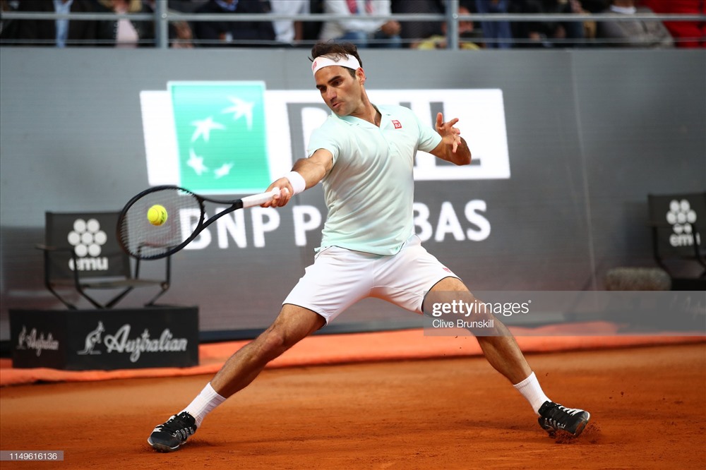 Roger Federer đánh nhanh thắng nhanh. Ảnh: Getty.