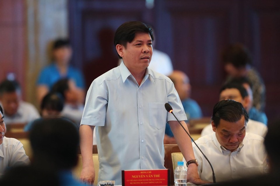 Bộ trưởng Bộ Giao thông Vận tải Nguyễn Văn Thể. Ảnh: Sơn Tùng