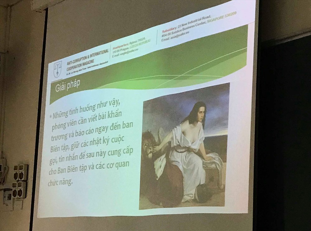 Một bức ảnh trong slide “thầy” Tuấn dạy mà sinh viên cho rằng “chẳng liên quan” đến nội dung học.