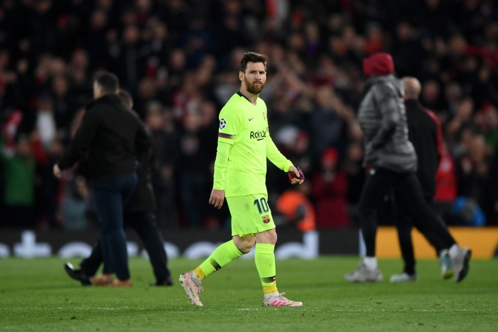 Lionel Messi và các đồng đội đã không tận dụng được lợi thế sau trận lượt đi. Ảnh: UEFA