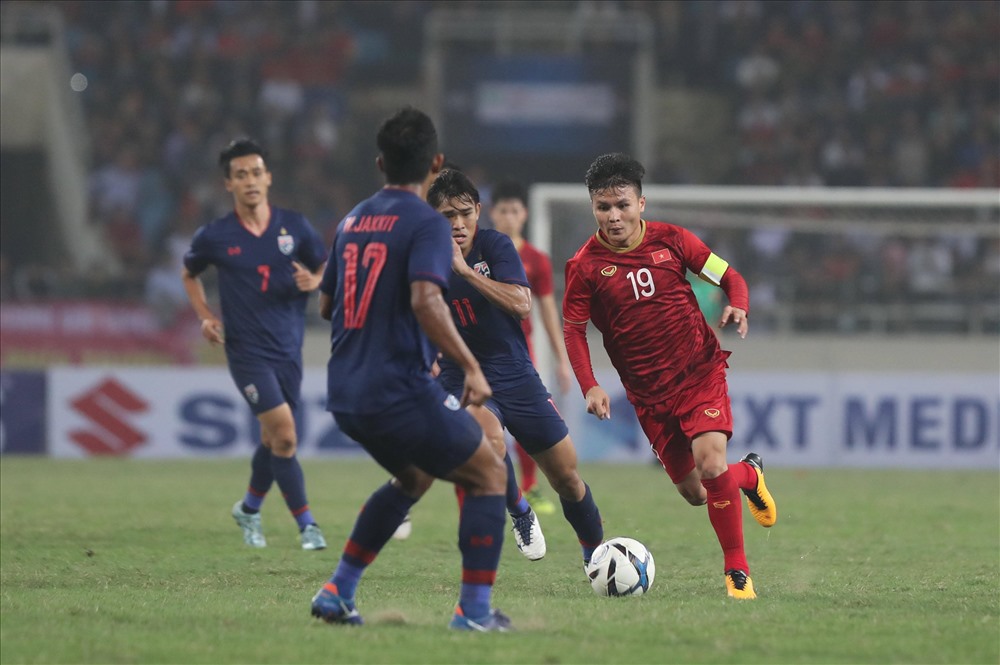 Cách đây không lâu, U23 Thái Lan thảm bại tỉ số 0-4 trước U23 Việt Nam ở vòng loại U23 Châu Á 2020. Ảnh: S.T