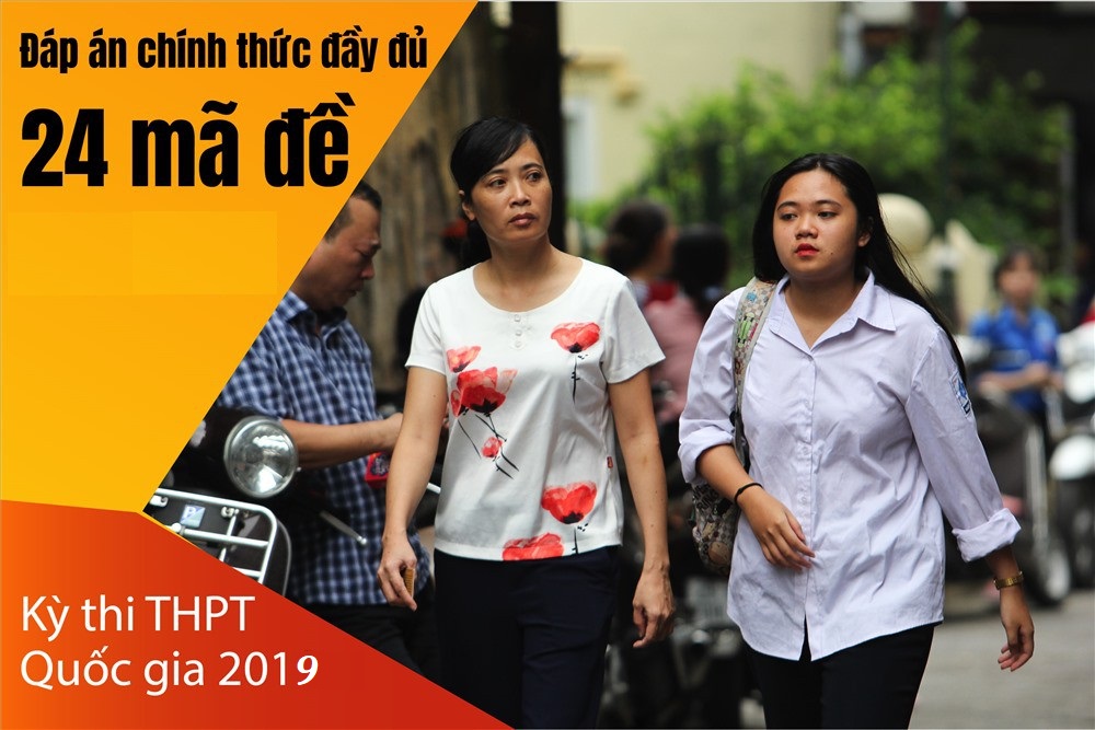 Đề thi, đáp án thi THPT quốc gia 2019