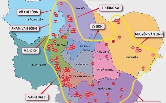 Đề xuất lập 87 trạm thu phí vào nội đô Hà Nội