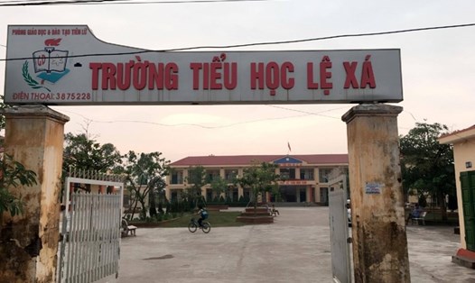 Trường Tiểu học Lệ Xá - huyện Tiên Lữ, tỉnh Hưng Yên (ảnh: Thời báo làng nghề Việt)