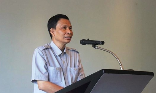 Ông Nguyễn Minh Mẫn tại buổi họp báo. Ảnh: Lê Hoa
