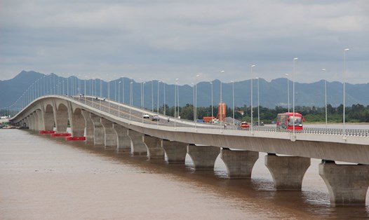 Cầu Đình Vũ - Cát Hải thuộc dự án hạ tầng cảng Lạch Huyện, Hải Phòng. Ảnh: JICA