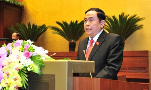 Chủ tịch Ủy ban Trung ương MTTQ Việt Nam Trần Thanh Mẫn (Ảnh: Hải Nguyễn)