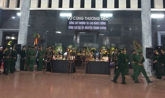 Lễ truy điệu Thượng tá Cao Đăng Cường và Đại uý Nguyễn Thành Chủng. 