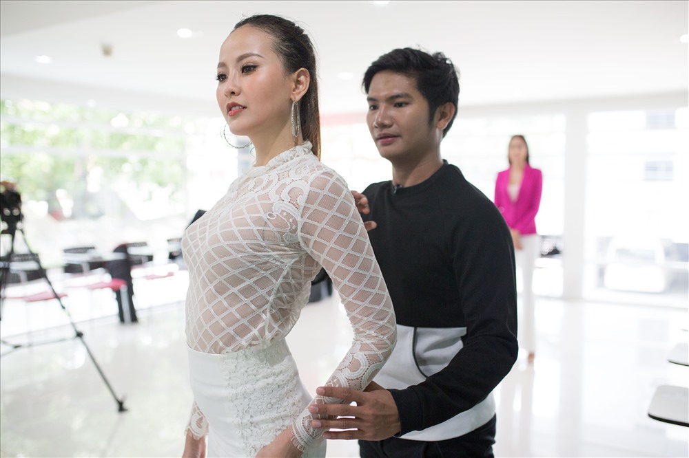 Khánh Ngân chăm chỉ tập luyện. Ảnh: T.L