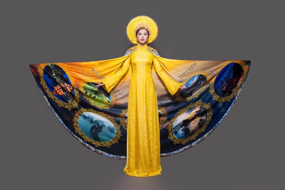 Bella Mai trong trang phục áo dài. Ảnh: Q.L