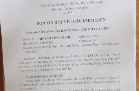 Vụ Việt kiều đòi nhà: Nguyên đơn xin rút đơn kiện