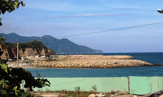 Dự án lấn vịnh Nha Trang hơn 17.000m2. Ảnh: PV