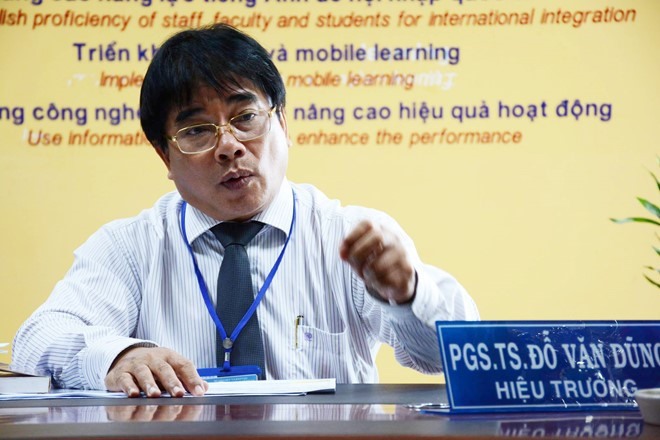 PGS.TS Đỗ Văn Dũng - Hiệu trưởng Đại học Sư phạm kỹ thuật TP.HCM. Ảnh: Theo Zing.vn