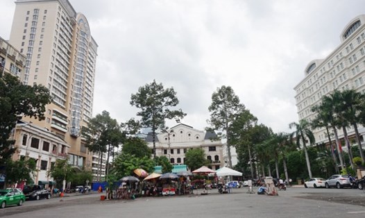 Khu đất rộng 800m2 tại Công trường Lam Sơn đang bỏ trống được đề xuất làm công viên.