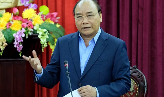 Thủ tướng phát biểu tại buổi làm việc với lãnh đạo chủ chốt tỉnh Bắc Kạn. Ảnh: VGP/Quang Hiếu