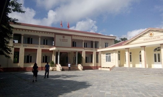 Trụ sở UBND xã Thanh Xuân, huyện Như Xuân, Thanh Hoá - nơi bà Sâm và ông Tài làm việc. 