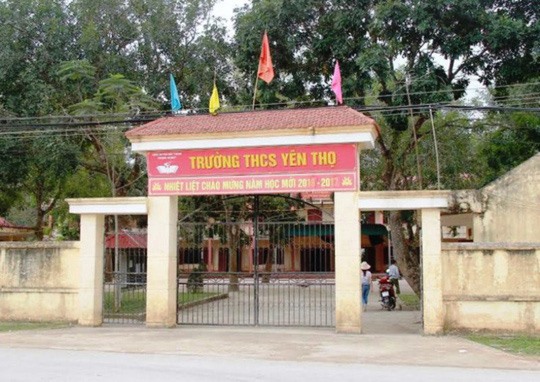 Ngôi trường nơi xảy ra sư việc phụ huynh xông vào trường dọa giết giáo viên.