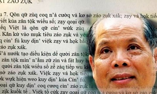 PGS.TS Bùi Hiền - tác giả đề xuất cải tiến bảng chữ cái tiếng Việt đang gây phản ứng gay gắt. Ảnh: Một Thế giới.