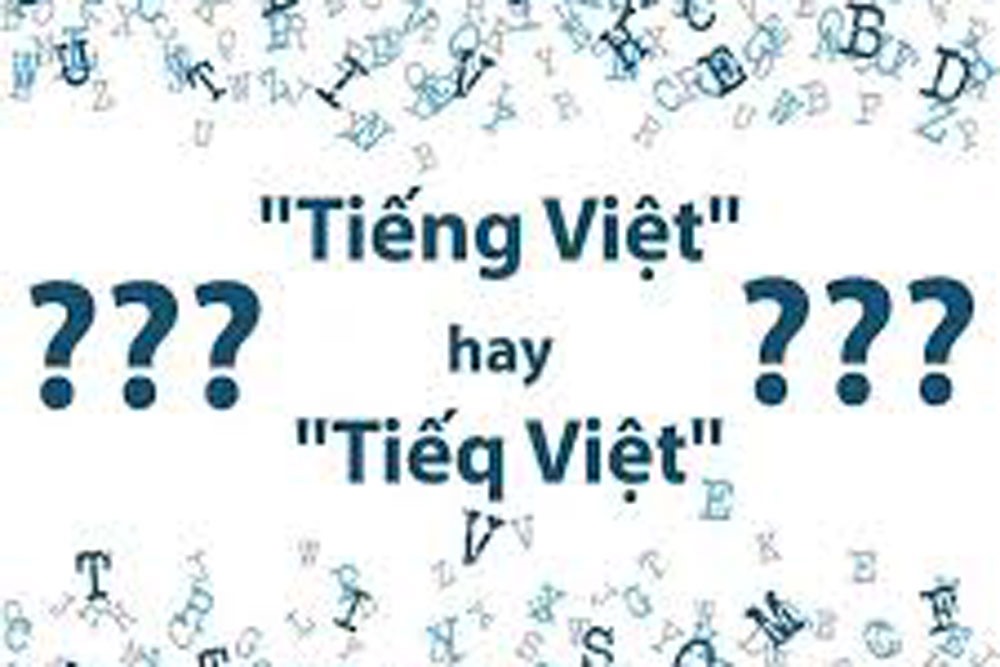 Theo đề xuất cải tiến, "Tiếng Việt" sẽ viết thành "Tiếq Việt". Ảnh minh họa, nguồn: Tin tức HP.