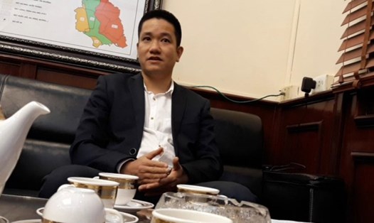 Phó Chủ tịch quận Nam Từ Liêm trả lời PV Báo Lao Động - Ảnh cắt từ Clip