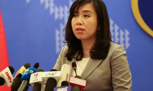 Bà Lê Thị Thu Hằng - Người phát ngôn Bộ Ngoại giao Việt Nam. Ảnh: Sơn Tùng