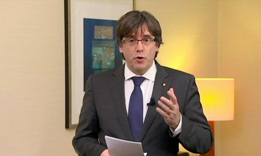 Cựu Thủ hiến Catalonia Carles Puigdemont. Ảnh: Reuters