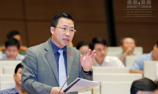 Ông Lưu Bình Nhưỡng phát biểu tại Quốc hội. Ảnh: Q.H